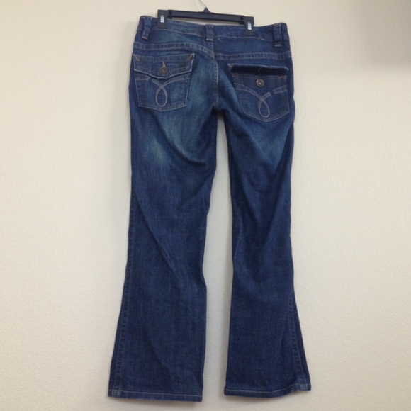 Calvin Klein Lean Bootcut Blue-Wash Jeans - Picture 6 of 6